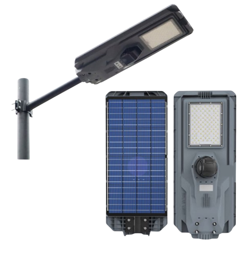 Lampadaire Solaire 120W avec Caméra